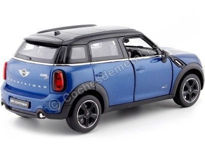 Carsdemetal.es 2010 Mini Cooper S Countryman R60 Metallic Blue 1:24 Rastar 56400 2