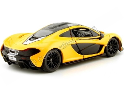 Cochesdemetal.es 2017 McLaren P1 jaune 1:24 Rastar 56700 2