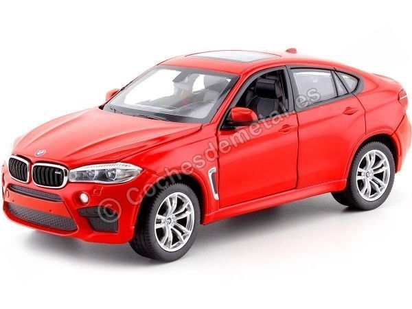 Cochesdemetal.es 2018 BMW X6 M Rojo 1:24 Rastar 56600