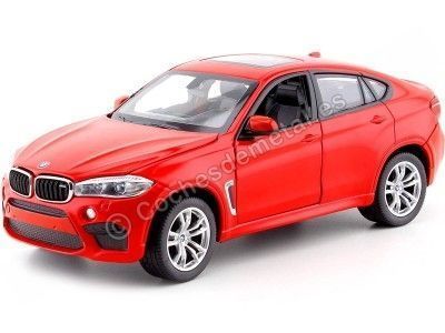 Cochesdemmetal.es 2018 BMW X6 M ROJO 1:24 Rastar 56600