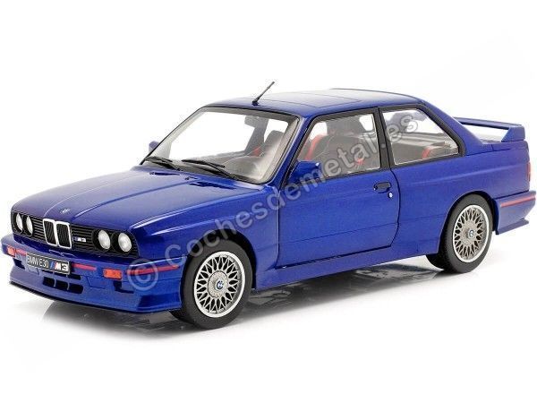 Cochesdemetal.es 1990 BMW M3 (E30) Coupe Mauritius Blue 1:18 Solido S1801509