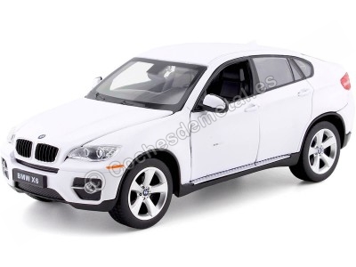 Cochesdetal.es 2010 BMW X6 Blanco 1:24 Rastar 41500