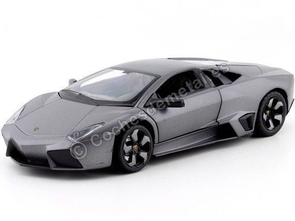 Cochesdemetal.es 2008 Lamborghini Reventon Gris Gunmetal 1:24 Rastar 34800