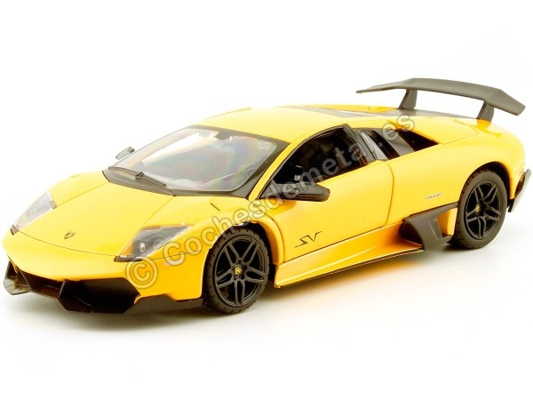 Cocchsdematal.se 2010 Lamborghini Murcielago LP670-4 SV Jaune métallique 1:24 Rastar 39300