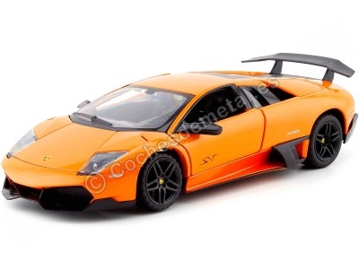 Cocchesdematal.Se 2010 Lamborghini Murcielago LP670-4 SV Metallic Orange 1:24 Rastar 39300