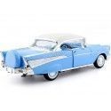 Cochesdemetal.es 1957 Chevrolet Bel Air Hard Top Azul/Blanco 1:18 Signature 92109