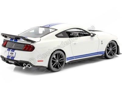 2020 Ford Mustang Shelby GT500 Blanco/Azul 1:18 Maisto 31452 Cochesdemetal.es 2