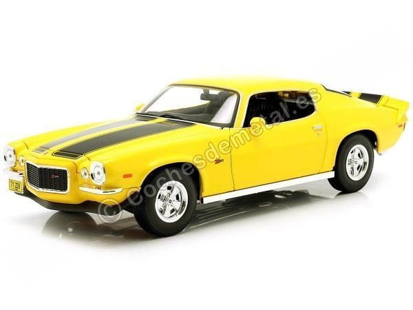 Cochesdemetal.es 1971 Chevrolet Camaro Amarillo 1:18 Maisto 31131