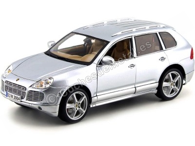 Cochesdemetal.es 2008 Porsche Cayenne 3.2 V6 Turbo Gris Metalizado 1:18 Maisto 31113