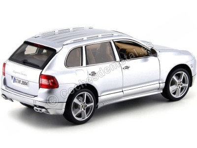 Cochesdemetal.es 2008 Porsche Cayenne 3.2 V6 Turbo Gris Metalizado 1:18 Maisto 31113 2