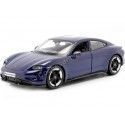 Cochesdemetal.es 2021 Porsche Taycan Turbo S Azul 1:24 Bburago 21098