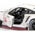 Cochesdemetal.es 2017 Porsche 911 RSR GT Blanco/Rojo 1:24 Bburago 28013