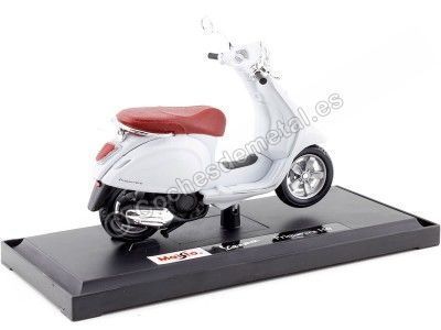 Cochesdemetal.es 2014 Vespa Primavera 150 Blanca 1:18 Maisto 34540-15 2