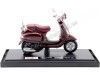 Cochesdemetal.es 2013 Vespa LXV Granate 1:18 Maisto 39540-14