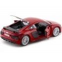Cochesdemetal.es 2015 Audi R8 V10 Plus Rojo Metalado Metal Kit 1:24 Food 39510