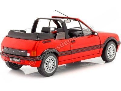Cochesdemetal.es 1989 Peugeot 205 CTI MK1 Convertible Rojo Vallelunga 1:18 Solido S1806201 2
