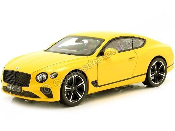 Cochesdemetal.es 2018 Bentley Continental GT Monaco Yellow 1:18 Norev HQ 182786