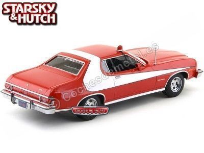 Cochesdemetal.es 1974 Ford Gran Torino "Starsky & Hutch" Rojo-Blanco 1:18 Greenlight 19017 2