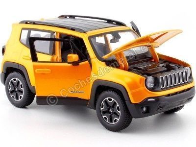 Carsdemetal.es 2014 jeep renegade laranja "kit de metal" 1:24 maisto 39282 2
