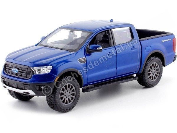 Cochesdemetal.es 2019 Ford Ranger FX4 Azul Metalizado 1:27 Maisto 31521