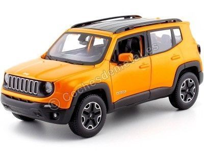 2014 Jeep Renegade Naranja Metalizado 1:24 Maisto 31282 Cochesdemetal.es