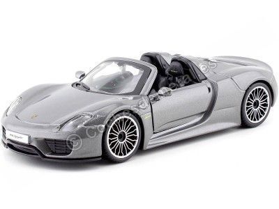 Cochesdemetal.es 2014 Porsche 918 Sypder Gris 1:24 Bburago 21076