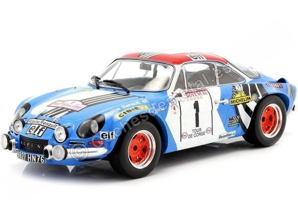 Cochesdemetal.es 1973 Alpine Renault A110 1800 Nº1 Nicolas/Vial Ganador Rallye Tour de Corse 1:18 IXO Models RMC062A