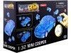 Carsdemetal.es 2014 Mini Cooper S "Puzzle 3d of 64 pièces" Blue Translucent 1:32 Happy Well 57071