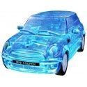 Carsdemetal.es 2014 Mini Cooper S "Puzzle 3d of 64 pièces" Blue Translucent 1:32 Happy Well 57071