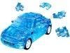 Carsdemetal.es 2014 Mini Cooper S "Puzzle 3d of 64 pièces" Blue Translucent 1:32 Happy Well 57071