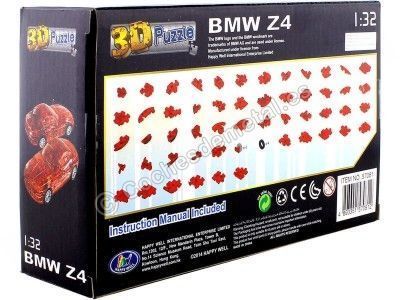 Cochesdemetal.es 2010 BMW Z4 Coupe "Puzle 3D de 60 Piezas" Rojo Traslucido 1:32 Happy Well 57081 2