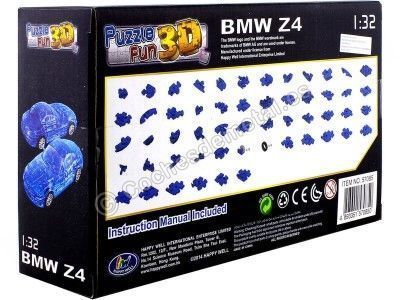 2010 BMW Z4 Coupe "Puzle 3D de 60 Piezas" Azul Traslucido 1:32 Happy Well 57085 Cochesdemetal.es 2