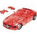 CARSDEMETAL.ES 2010 Mercedes-Benz SLS AMG GT "Puzzle 3D de 62 pièces" Red Translucide 1:32 Happy Well 57111