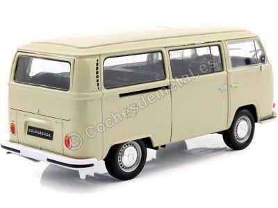 Cochesdemetal.es 1972 Volkswagen VW T2 Beige 1:24 Welly 22472 2