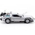 CARSDEMETAL.ES 1989 Dellorean DMC 12 "Retour à The Future II + Roues Version du vol" 1:24 Welly 22441FV