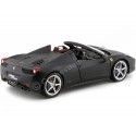 2011 Ferrari 458 Italia Spider Negro Mate 1:18 Hot Wheels Elite X5485 Cochesdemetal 2 - Coches de Metal 