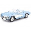 Cochesdemetal.es 1957 Chevrolet Corvette Azul Metalizado 1:24 Lucky Diecast 24201