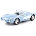 Cochesdemetal.es 1957 Chevrolet Corvette Azul Metalizado 1:24 Lucky Diecast 24201