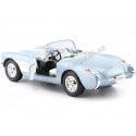 Cochesdemetal.es 1957 Chevrolet Corvette Azul Metalizado 1:24 Lucky Diecast 24201