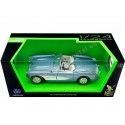 Cochesdemetal.es 1957 Chevrolet Corvette Azul Metalizado 1:24 Lucky Diecast 24201