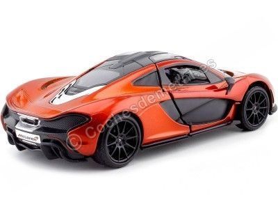 2014 McLaren P1 Naranja Metalizado 1:24 Motor MAX 79325 Cochesdemetal.es 2