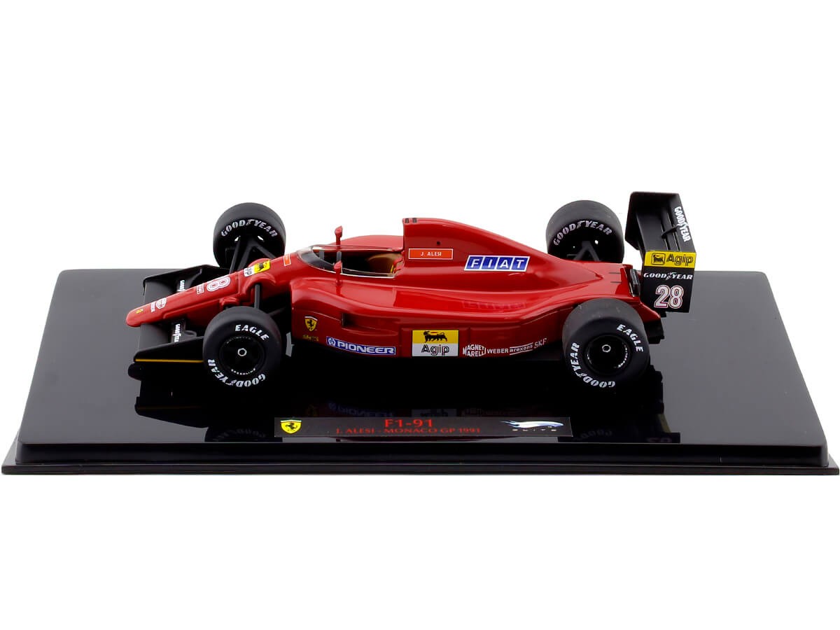 1991 Ferrari F1-91 Nº28 Jean Alesi GP F1 Monaco 1:43 Hot Wheels Eli...