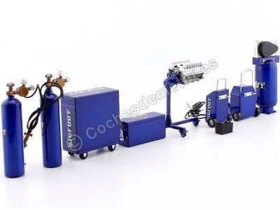 Set de Accesorios para Garage "BigFoot" Azul 1:18 ACME GMP 18943 Cochesdemetal.es 2