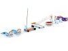 Carsdemetal.es Ensemble d'accessoires pour garage "Golfe" bleu / orange 1:18 ACME GMP 18942