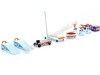 Carsdemetal.es Ensemble d'accessoires pour garage "Golfe" bleu / orange 1:18 ACME GMP 18942