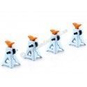 Carsdemetal.es Ensemble d'accessoires pour garage "Golfe" bleu / orange 1:18 ACME GMP 18942