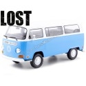 Cochesdememetal.es 1971 Volkswagen Bus T2B "Série télévisée perdue" Azul 1:24 Greenlight 84033