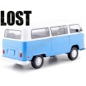 Cochesdememetal.es 1971 Volkswagen Bus T2B "Série télévisée perdue" Azul 1:24 Greenlight 84033