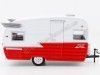 CARSDEMETAL.ES 1961 Caravan Shasta 15 Airflyte Blanca / Red 1:24 Greenlight 18225