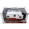 CARSDEMETAL.ES 1961 Caravan Shasta 15 Airflyte Blanca / Red 1:24 Greenlight 18225